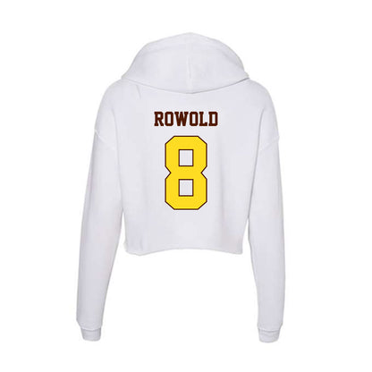 Western Michigan - NCAA Baseball : Jacob Rowold - Women's Crop Fleece Hoodie-1