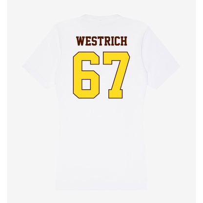 Western Michigan - NCAA Football : Ryan Westrich - Women's V-Neck T-Shirt-1