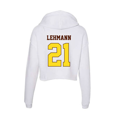 Western Michigan - NCAA Baseball : Adam Lehmann - Women's Crop Fleece Hoodie-1
