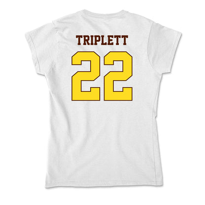 Western Michigan - NCAA Football : Donovan Triplett - Soft Style Women’s T-Shirt-1