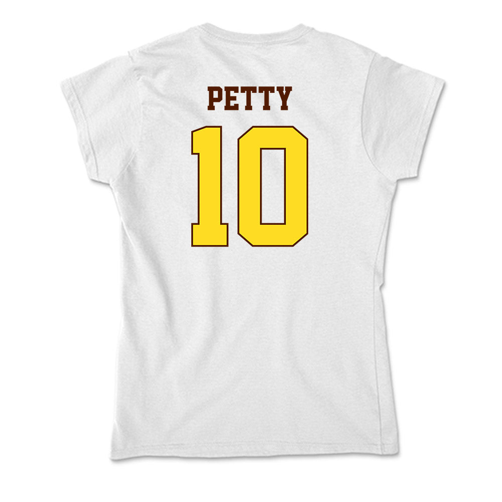 Western Michigan - NCAA Football : Trey Petty - Soft Style Women’s T-Shirt-1
