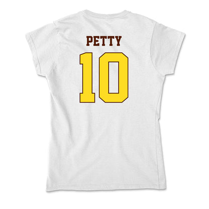 Western Michigan - NCAA Football : Trey Petty - Soft Style Women’s T-Shirt-1