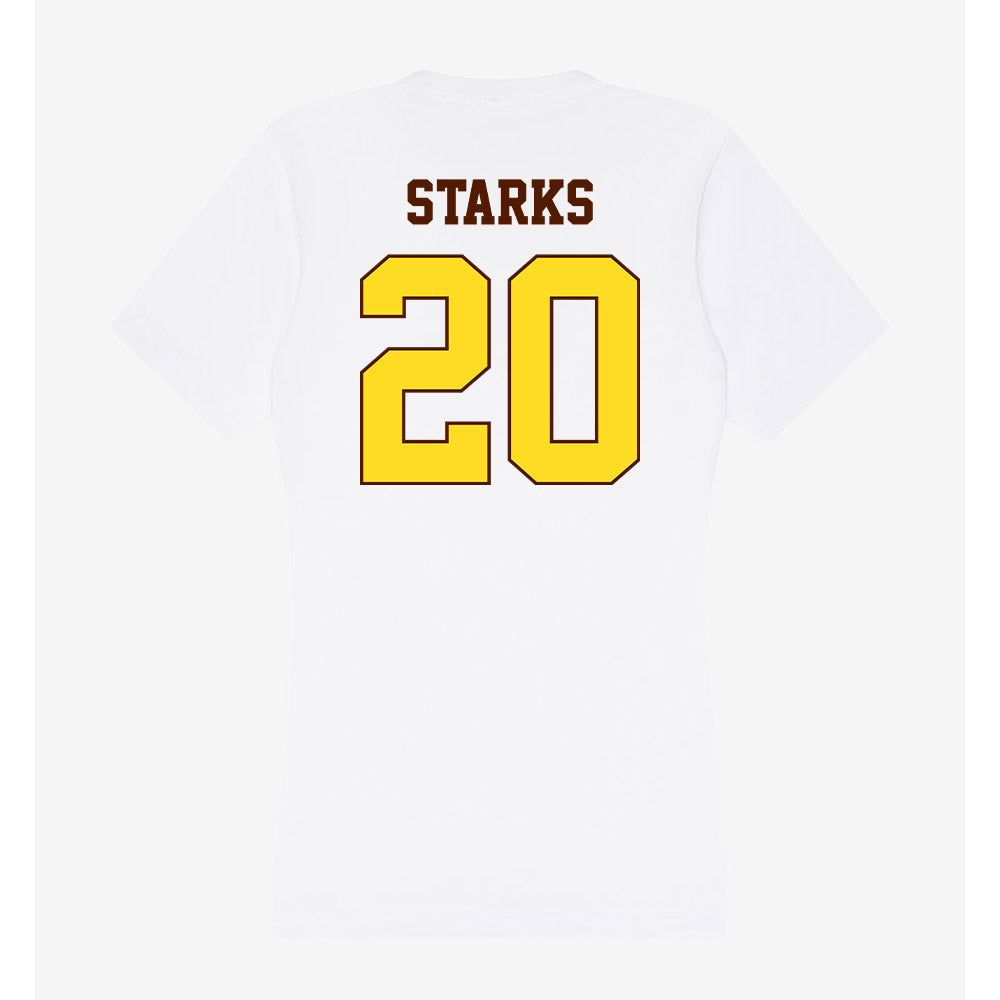 Western Michigan - NCAA Women's Basketball : Kailey Starks - Women's V-Neck T-Shirt-1