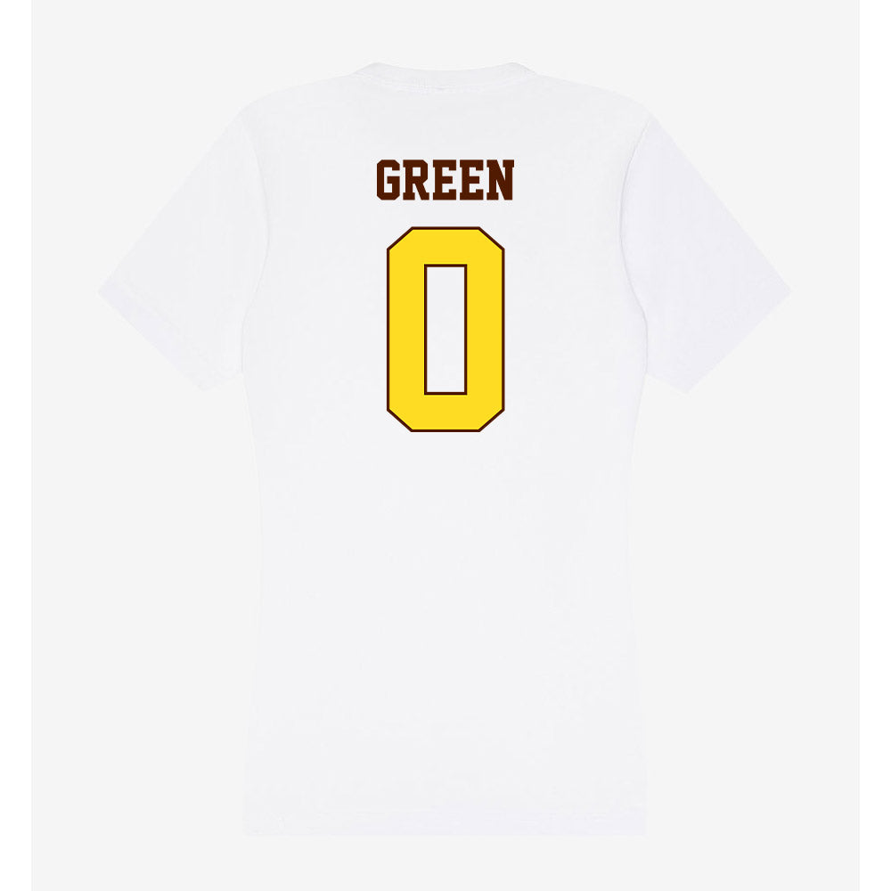 Western Michigan - NCAA Football : AJ Green - Women's V-Neck T-Shirt-1