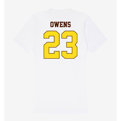 Western Michigan - NCAA Football : Tahj Owens - Women's V-Neck T-Shirt-1