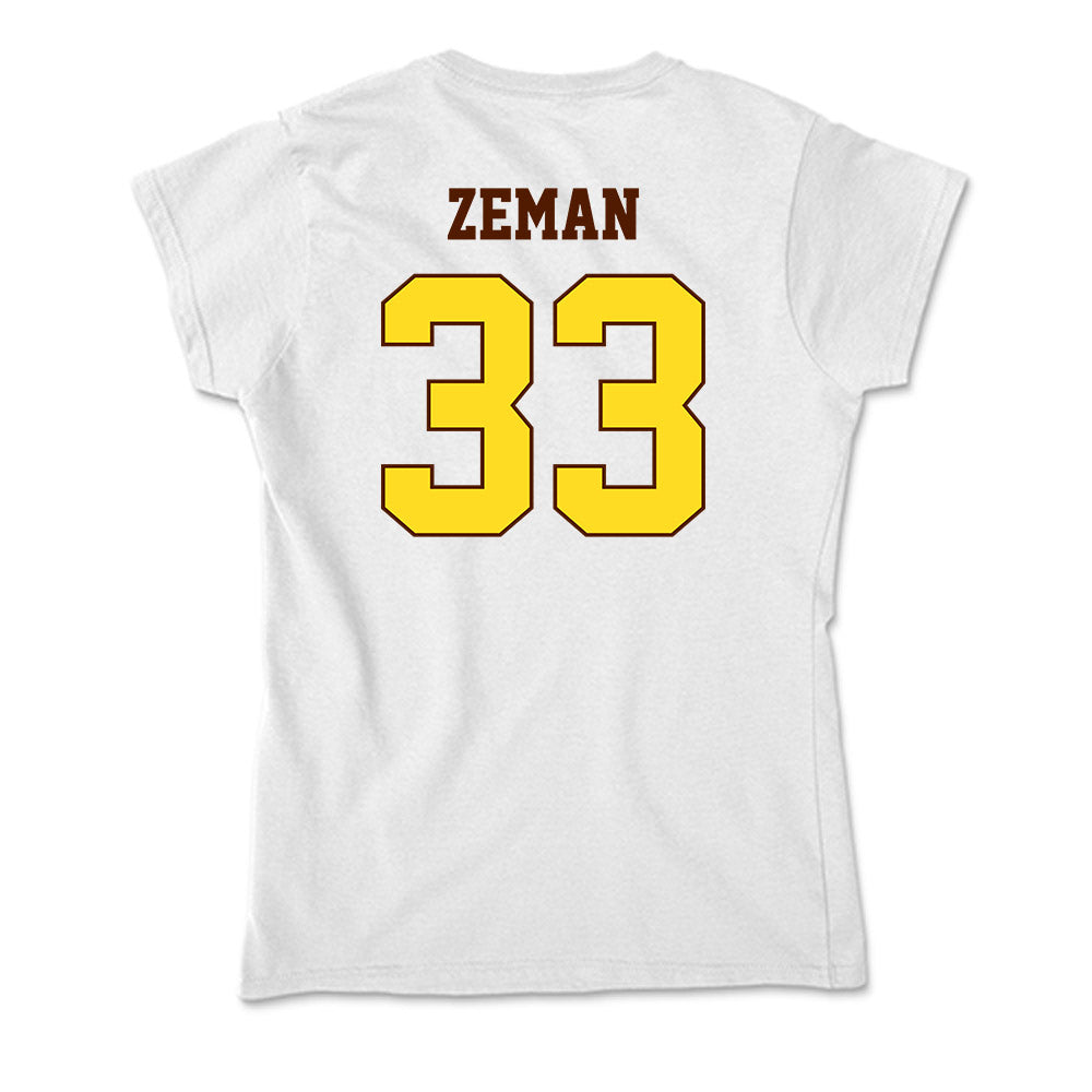 Western Michigan - NCAA Football : Zachary Zeman - Soft Style Women’s T-Shirt-1