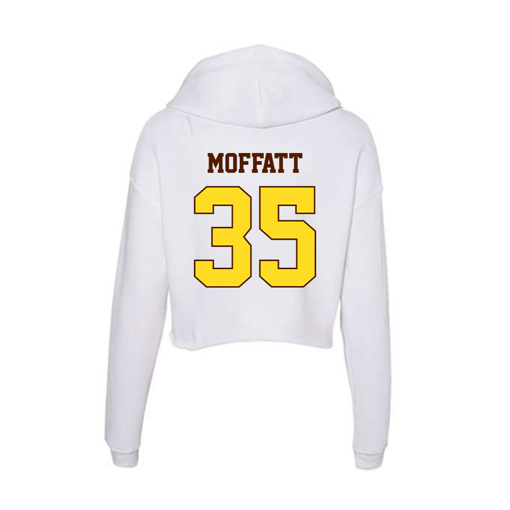 Western Michigan - NCAA Men's Ice Hockey : Gavin Moffatt - Women's Crop Fleece Hoodie-1