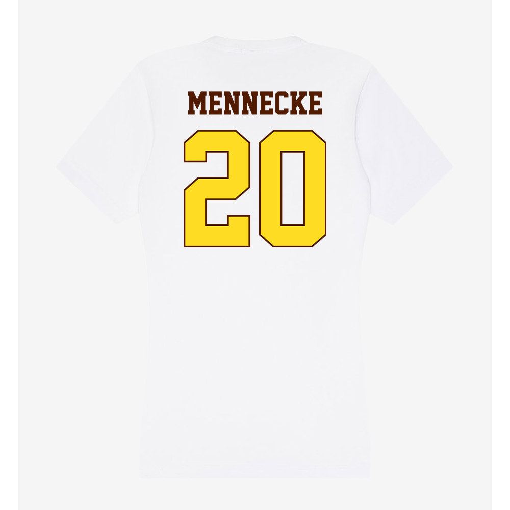 Western Michigan - NCAA Baseball : Mark Mennecke - Women's V-Neck T-Shirt-1