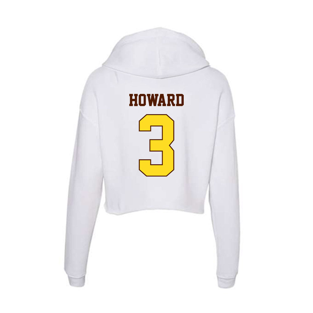 Western Michigan - NCAA Baseball : Drew Howard - Women's Crop Fleece Hoodie-1