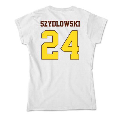 Western Michigan - NCAA Men's Ice Hockey : Garrett Szydlowski - Soft Style Women’s T-Shirt-1
