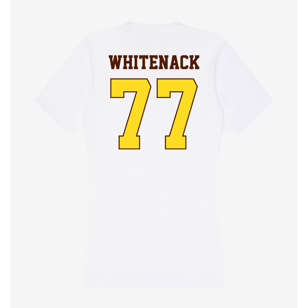 Western Michigan - NCAA Football : Hunter Whitenack - Women's V-Neck T-Shirt-1