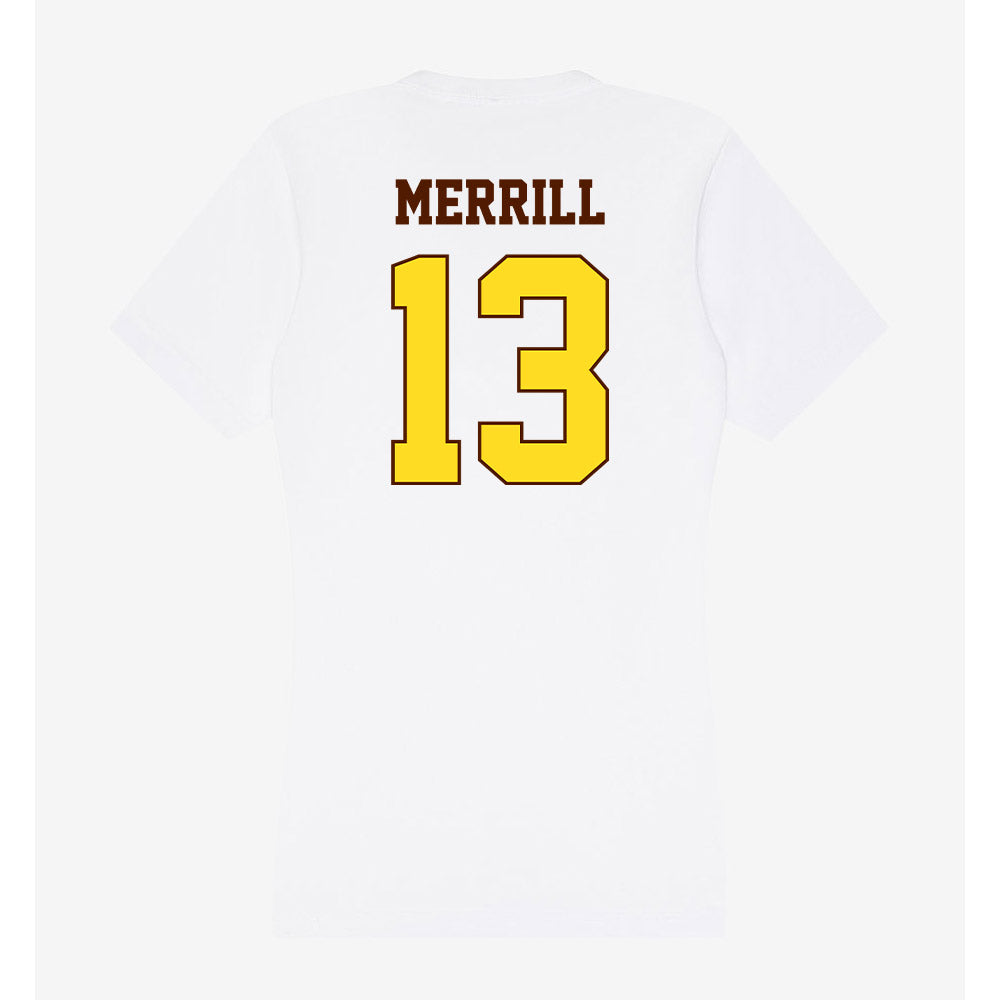 Western Michigan - NCAA Softball : Jadeyn Merrill - Women's V-Neck T-Shirt-1