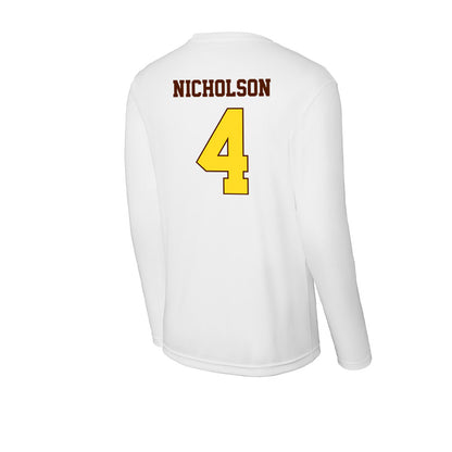 Western Michigan - NCAA Men's Soccer : Joshua Nicholson - Activewear Long Sleeve T-Shirt-1