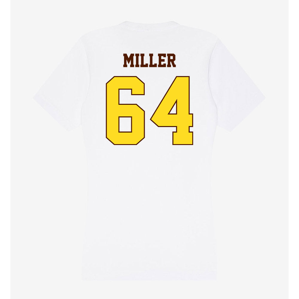 Western Michigan - NCAA Football : Nolan Miller - Women's V-Neck T-Shirt-1