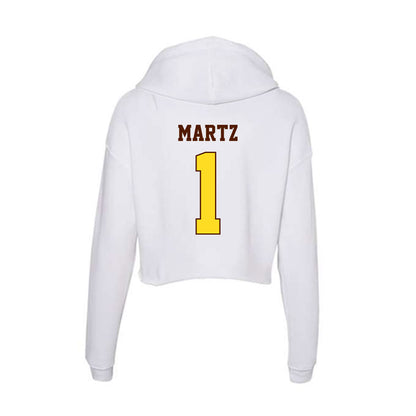 Western Michigan - NCAA Softball : Corinne Martz - Women's Crop Fleece Hoodie-1
