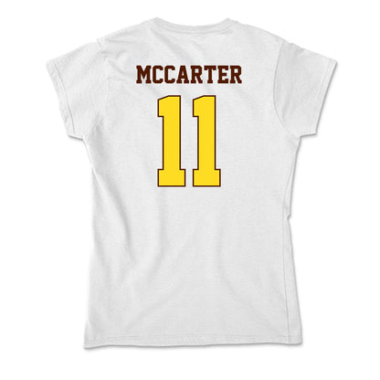 Western Michigan - NCAA Football : Jermar McCarter - Soft Style Women’s T-Shirt-1