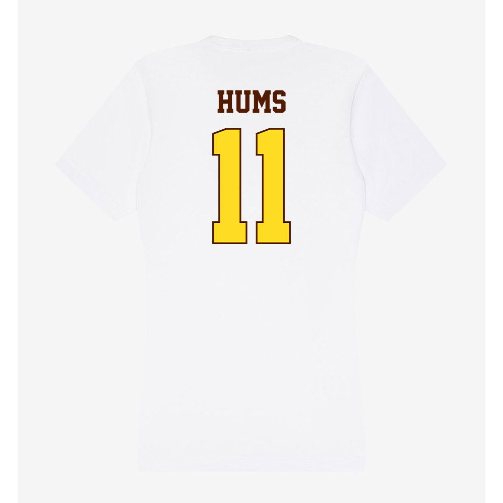 Western Michigan - NCAA Baseball : Cooper Hums - Women's V-Neck T-Shirt-1