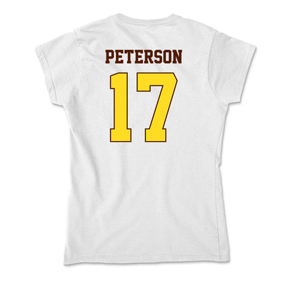 Western Michigan - NCAA Women's Soccer : Laney Peterson - Soft Style Women’s T-Shirt-1