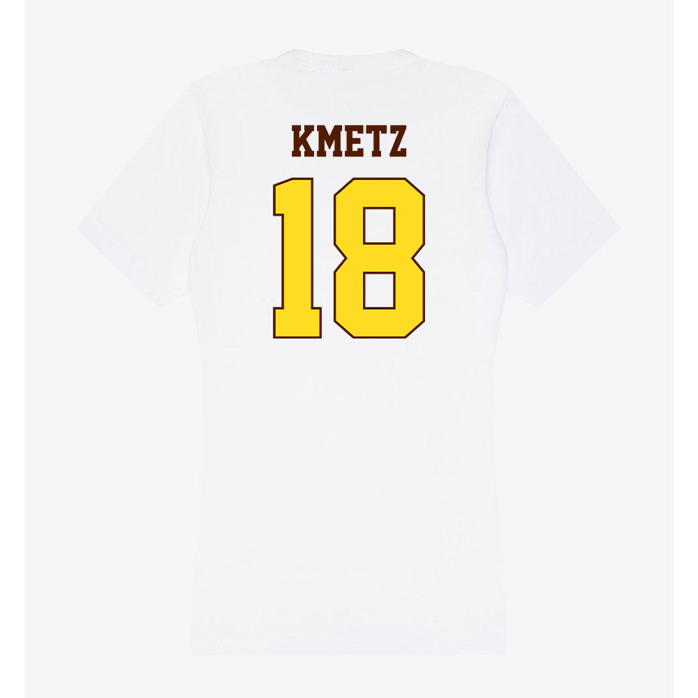 Western Michigan - NCAA Women's Volleyball : Maddie Kmetz - Women's V-Neck T-Shirt-1