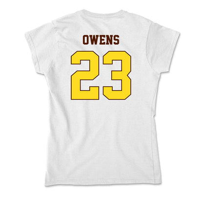 Western Michigan - NCAA Football : Tahj Owens - Soft Style Women’s T-Shirt-1