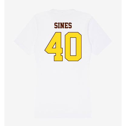 Western Michigan - NCAA Football : Nathan Sines - Women's V-Neck T-Shirt-1