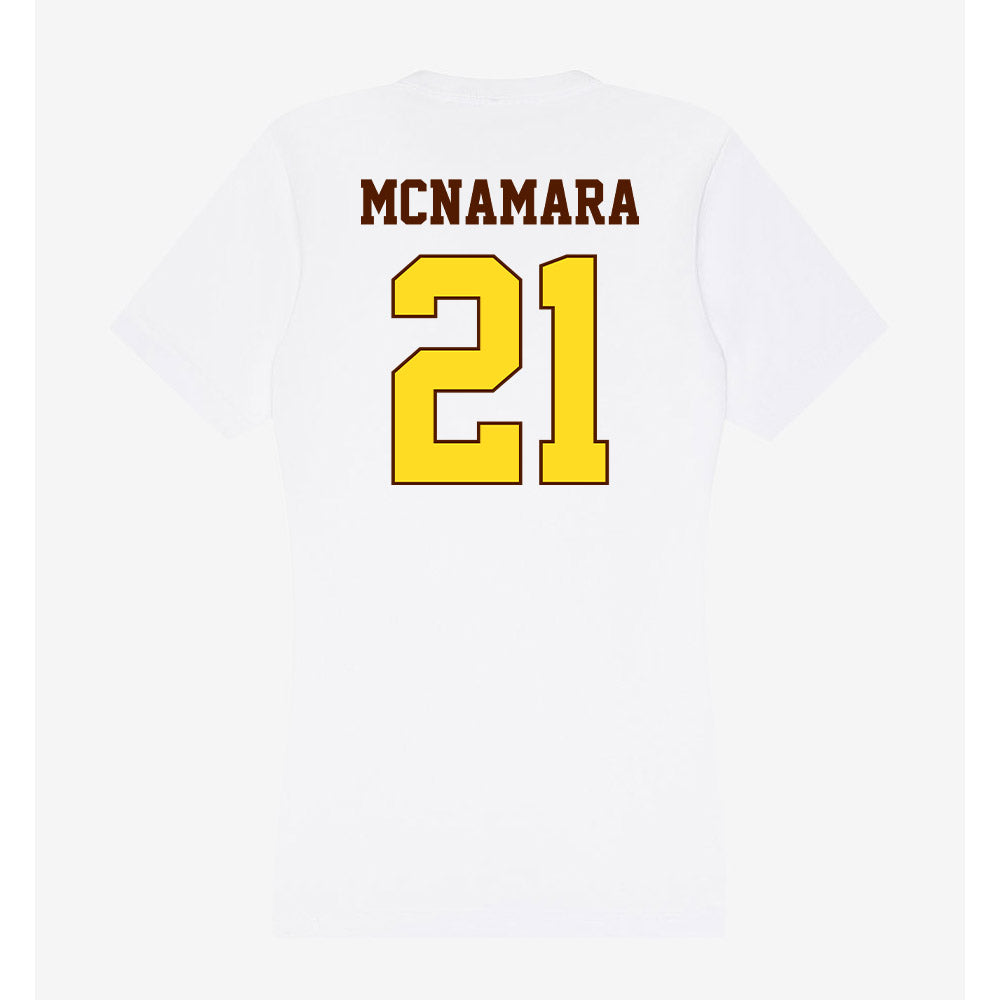 Western Michigan - NCAA Men's Ice Hockey : Luke McNamara - Women's V-Neck T-Shirt-1
