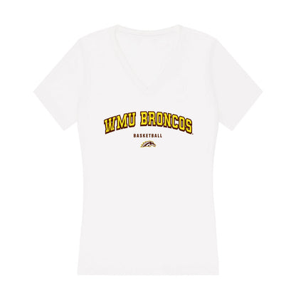 Western Michigan - NCAA Men's Basketball : Ramere Draper - Women's V-Neck T-Shirt-0