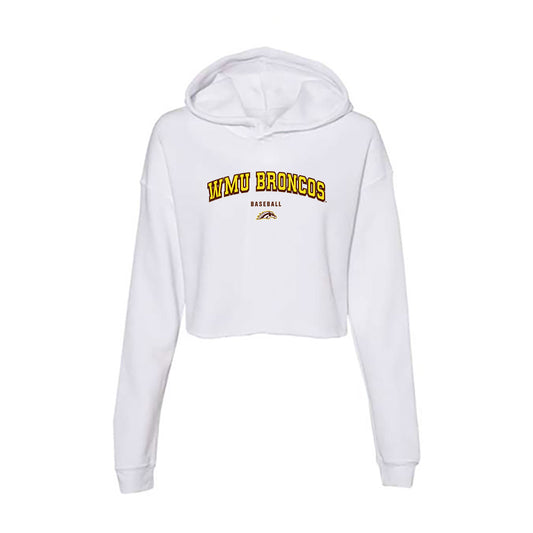 Western Michigan - NCAA Baseball : Chris York - Women's Crop Fleece Hooded Sweatshirt-0