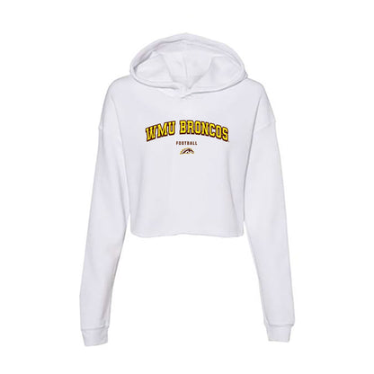 Western Michigan - NCAA Football : Trey Petty - Women's Crop Fleece Hooded Sweatshirt-0