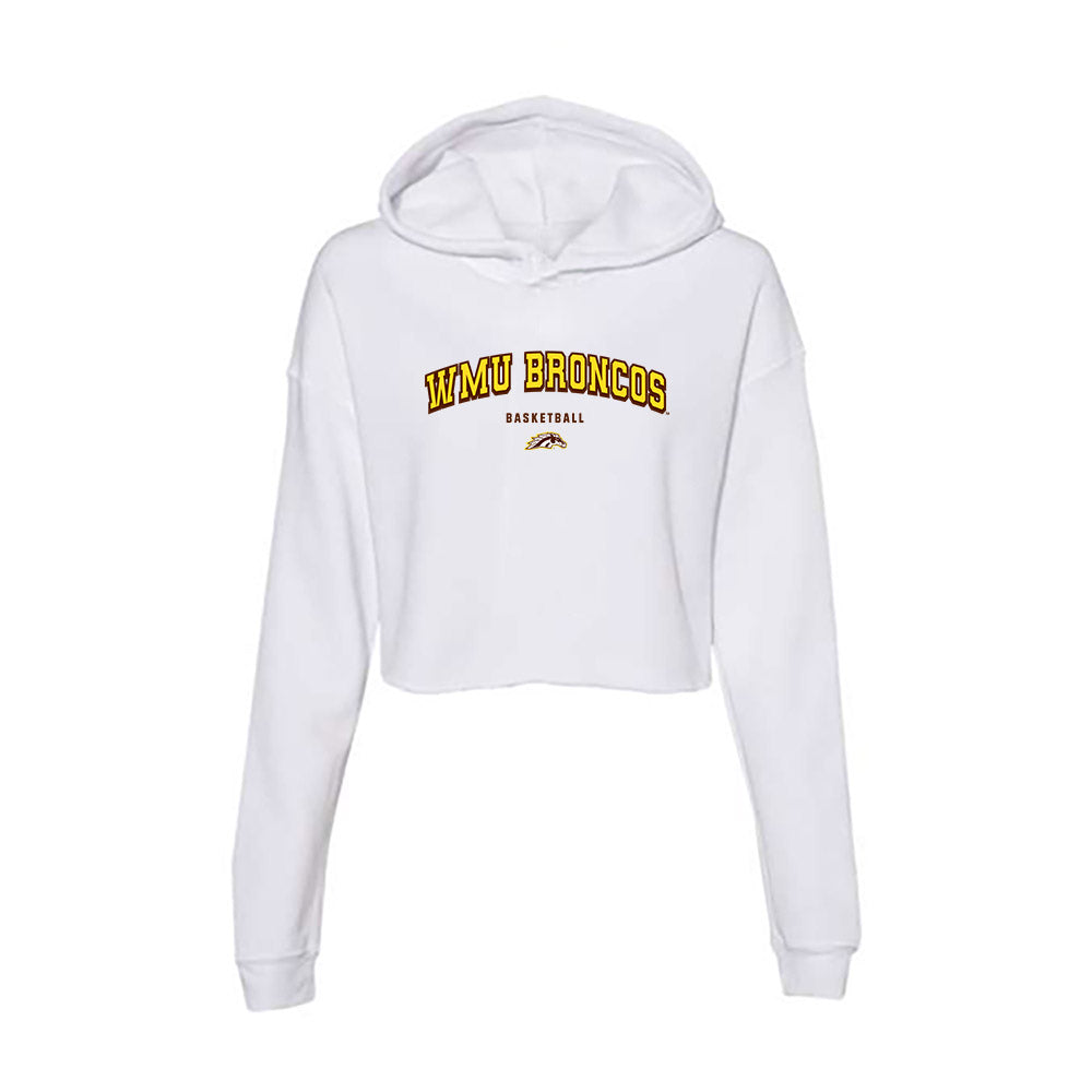 Western Michigan - NCAA Women's Basketball : Faith Wiseman - Women's Crop Fleece Hooded Sweatshirt-0