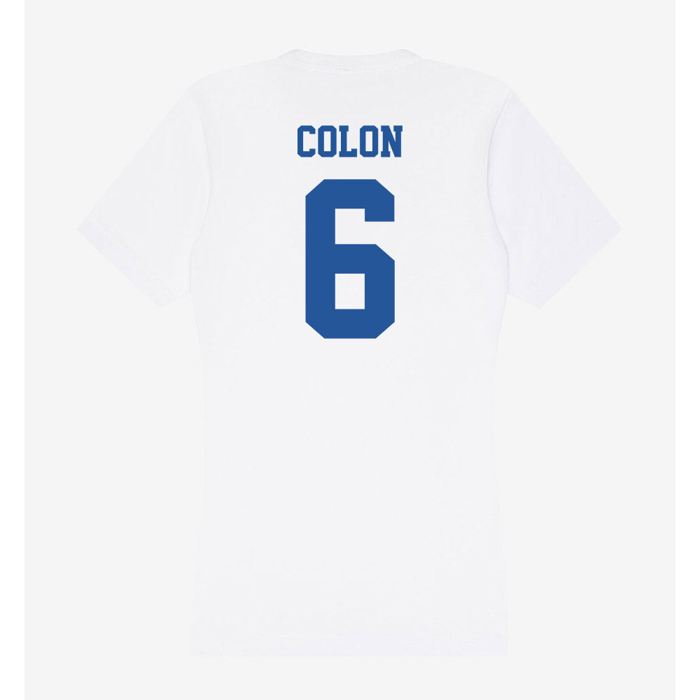 Hampton - NCAA Football : Noah Colon - Women's V-Neck T-Shirt-1