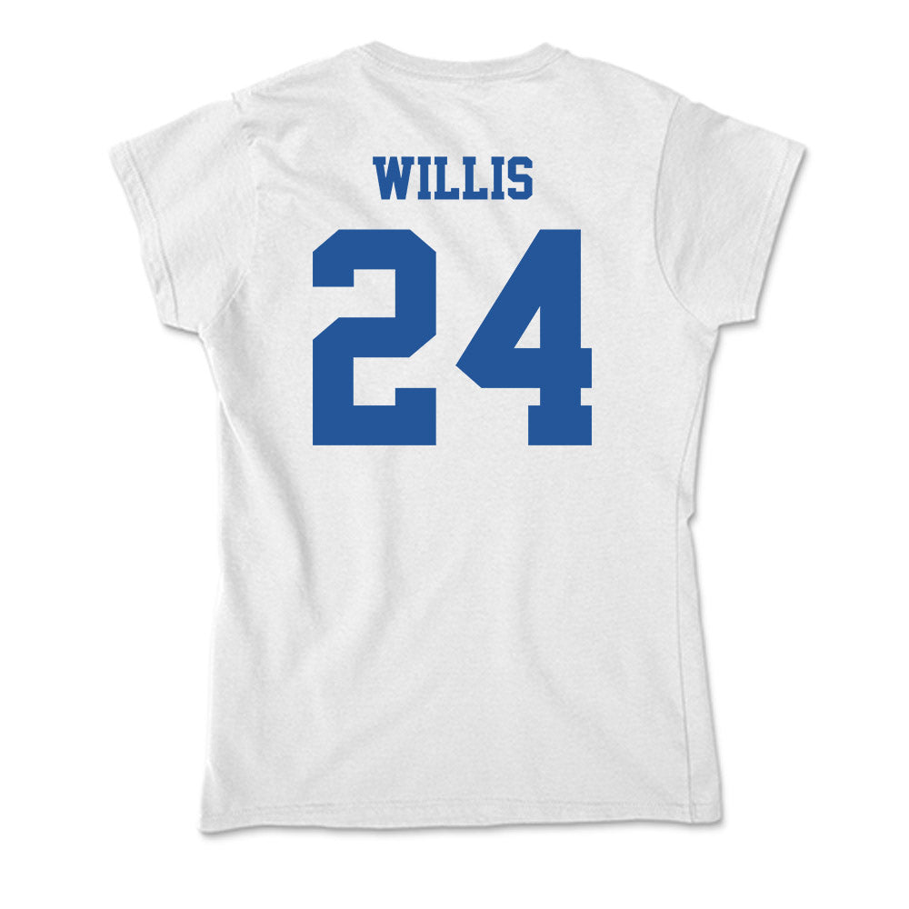 Hampton - NCAA Football : Marqwae Willis - Soft Style Women’s T-Shirt-1