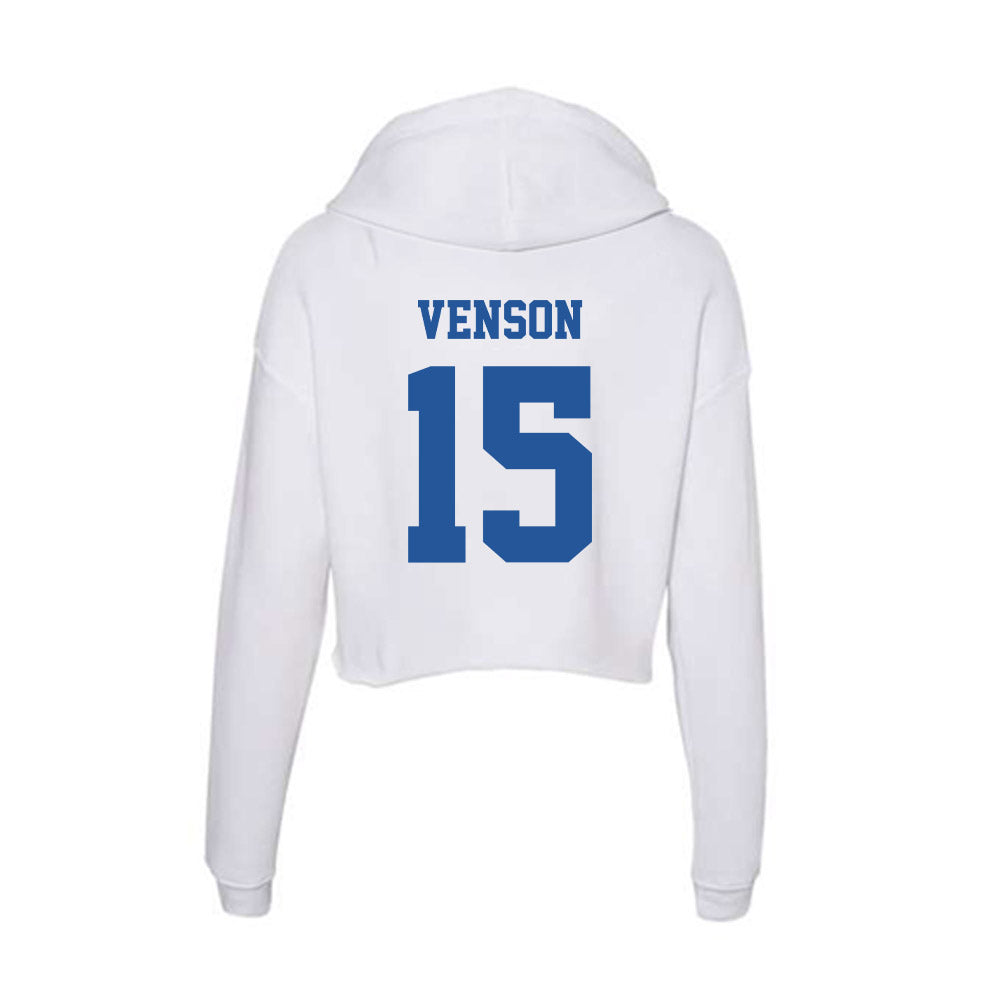 Hampton - NCAA Softball : Jasmine Venson - Women's Crop Fleece Hoodie-1