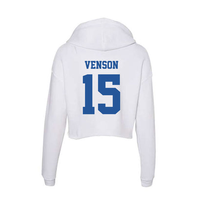 Hampton - NCAA Softball : Jasmine Venson - Women's Crop Fleece Hoodie-1