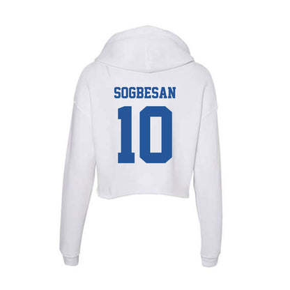 Hampton - NCAA Football : Korede Sogbesan - Women's Crop Fleece Hooded Sweatshirt-1