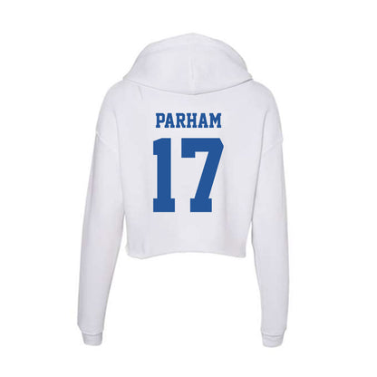 Hampton - NCAA Men's Lacrosse : Owen Parham - Women's Crop Fleece Hoodie-1