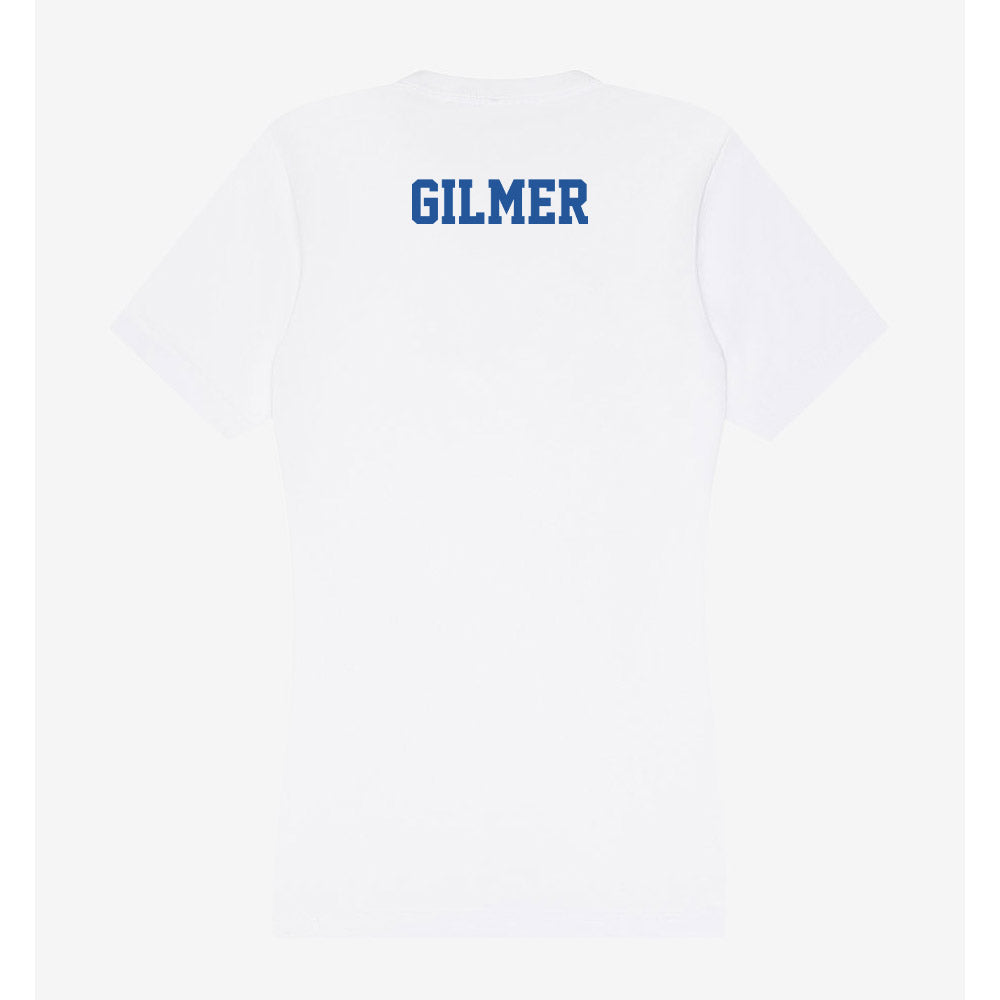 Hampton - NCAA Women's Track & Field : Arriah Gilmer - Women's V-Neck T-Shirt-1