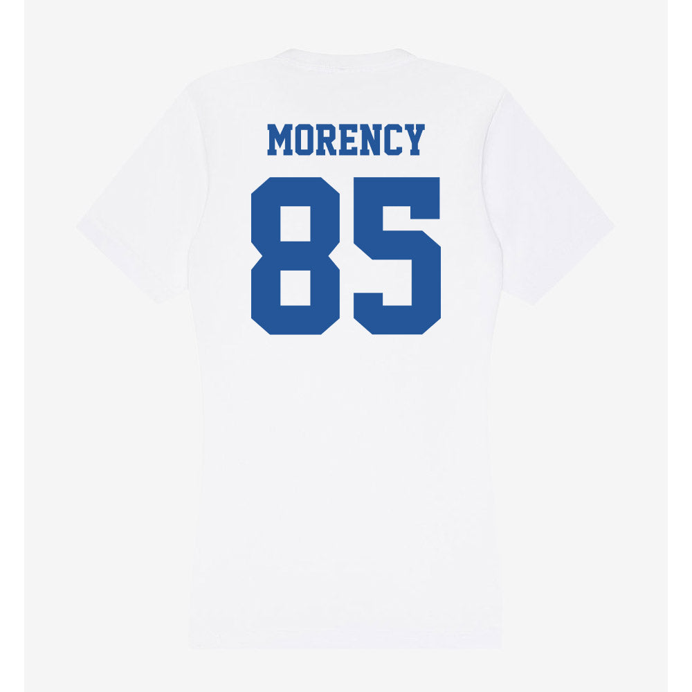 Hampton - NCAA Football : Jode Morency - Women's V-Neck T-Shirt-1