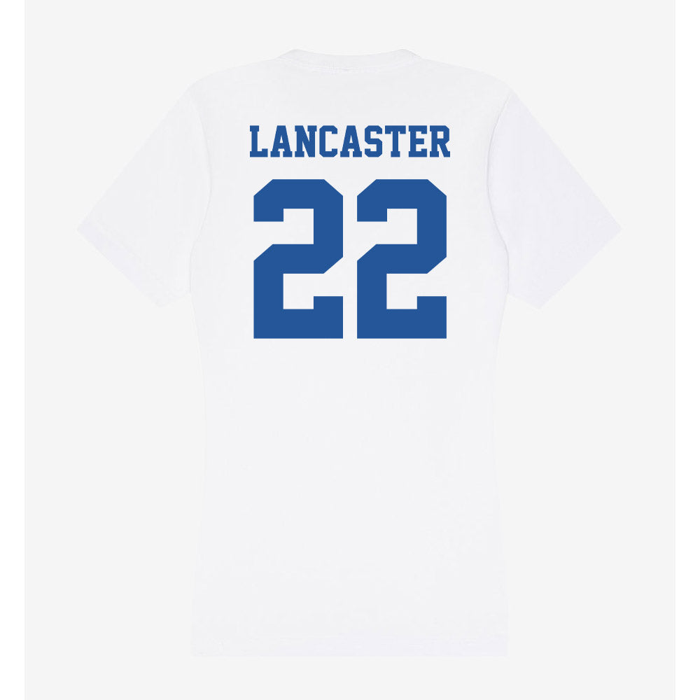 Hampton - NCAA Men's Lacrosse : Miles Lancaster - Women's V-Neck T-Shirt-1