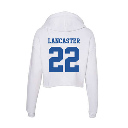 Hampton - NCAA Men's Lacrosse : Miles Lancaster - Women's Crop Fleece Hoodie-1