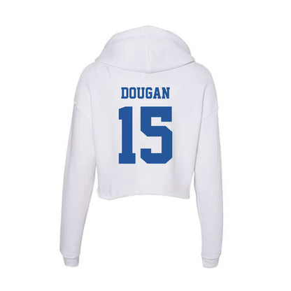Hampton - NCAA Football : Isiah Dougan - Women's Crop Fleece Hooded Sweatshirt-1