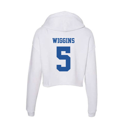 Hampton - NCAA Women's Basketball : Diamond Wiggins - Women's Crop Fleece Hoodie-1