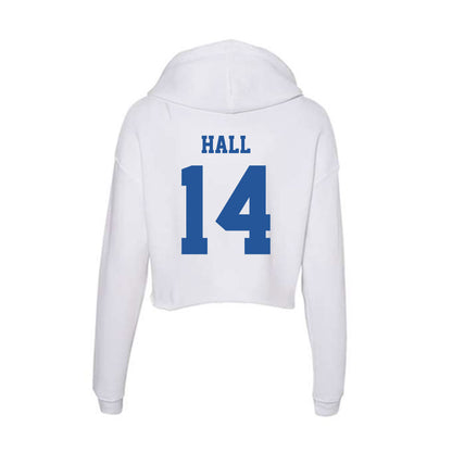 Hampton - NCAA Football : Breshun Hall - Women's Crop Fleece Hooded Sweatshirt-1