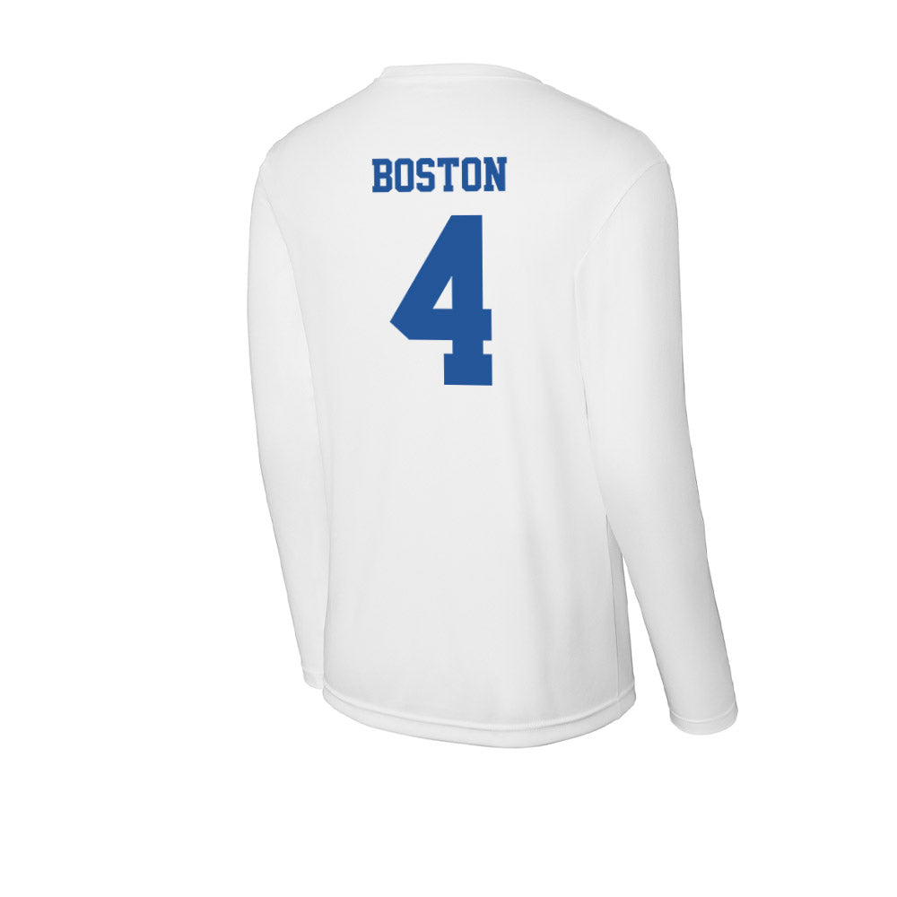 Hampton - NCAA Women's Basketball : Arlisha Boston - Activewear Long Sleeve T-Shirt-1