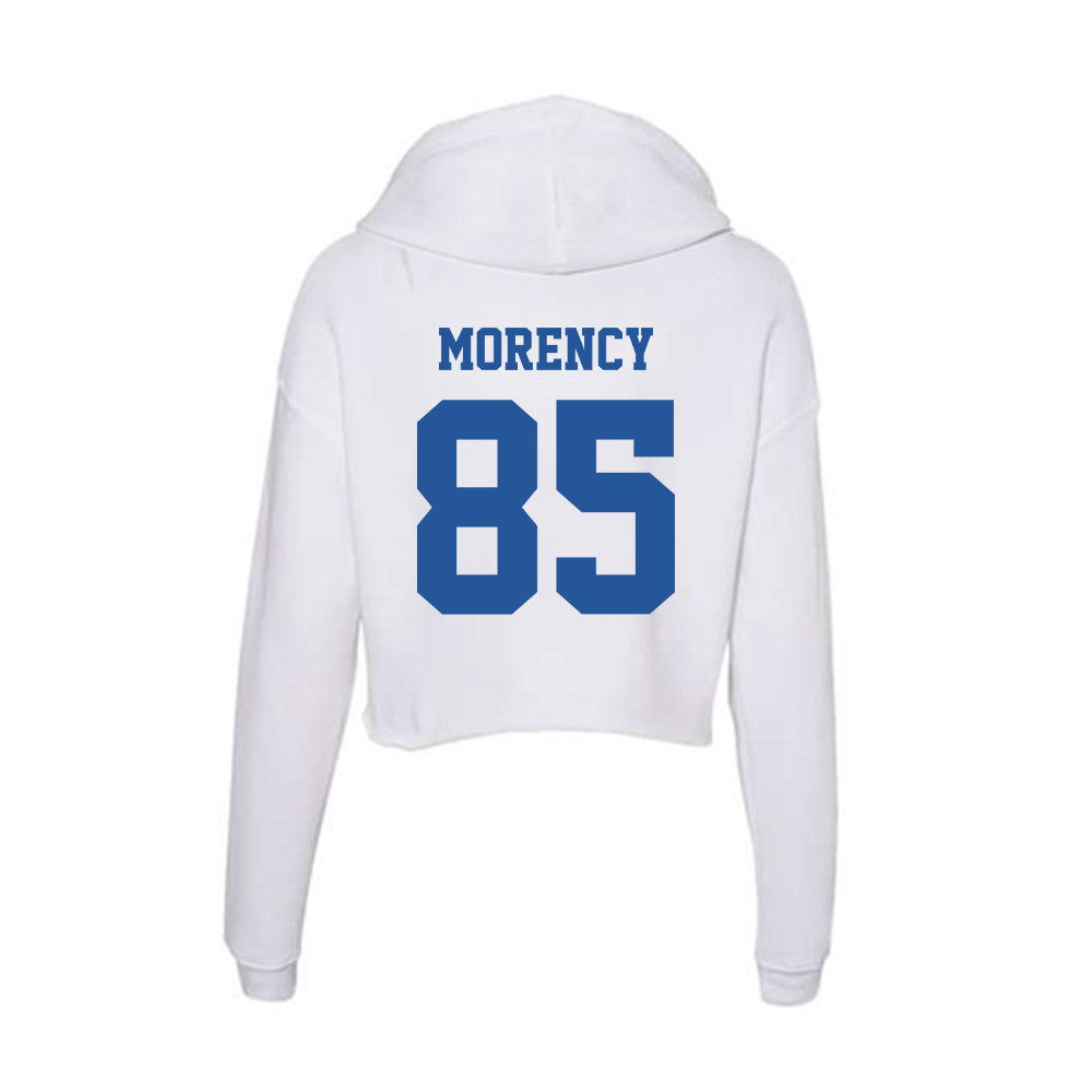 Hampton - NCAA Football : Jode Morency - Women's Crop Fleece Hoodie-1