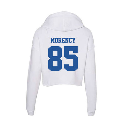 Hampton - NCAA Football : Jode Morency - Women's Crop Fleece Hoodie-1