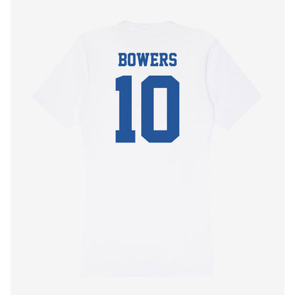 Hampton - NCAA Women's Basketball : Jeniya Bowers - Women's V-Neck T-Shirt-1