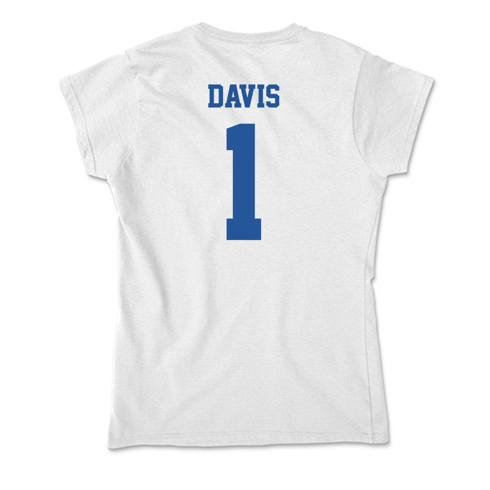 Hampton - NCAA Men's Basketball : Aaron Davis - Soft Style Women’s T-Shirt-1