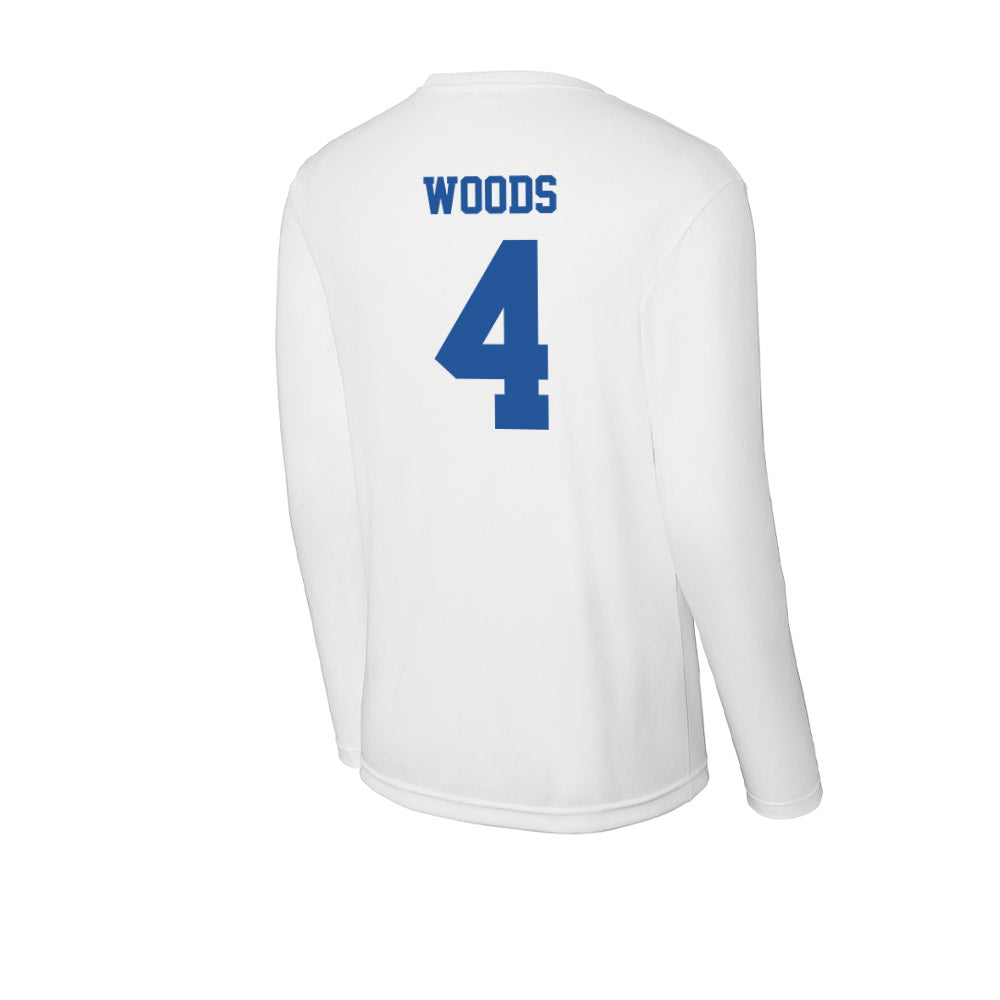Hampton - NCAA Football : Jalen Woods - Activewear Long Sleeve T-Shirt-1