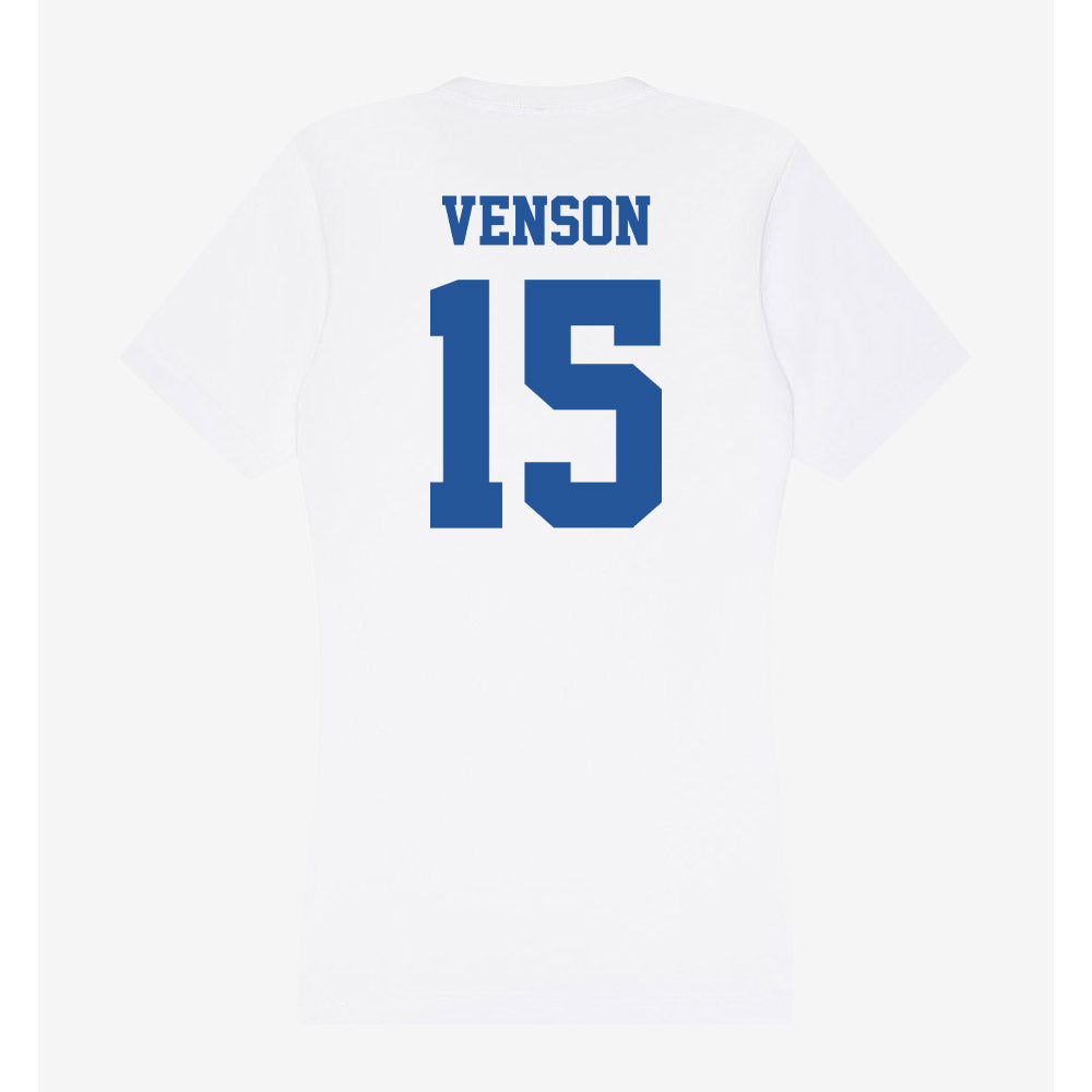 Hampton - NCAA Softball : Jasmine Venson - Women's V-Neck T-Shirt-1